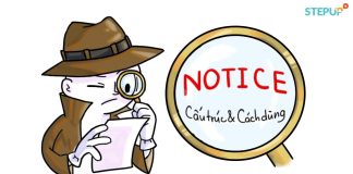 Cấu trúc notice và cách dùng cau truc notice