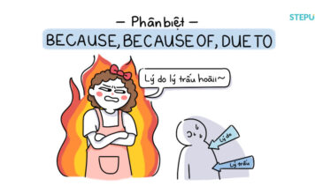 Phân biệt because và because of, due to – Ví dụ chi tiết phan biet because va because of